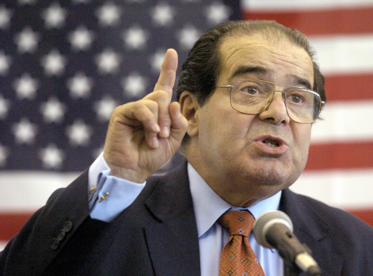U.S. Supreme Court Justice Antonin Scalia speaks in Hattiesburg, Mississippi in 2004.