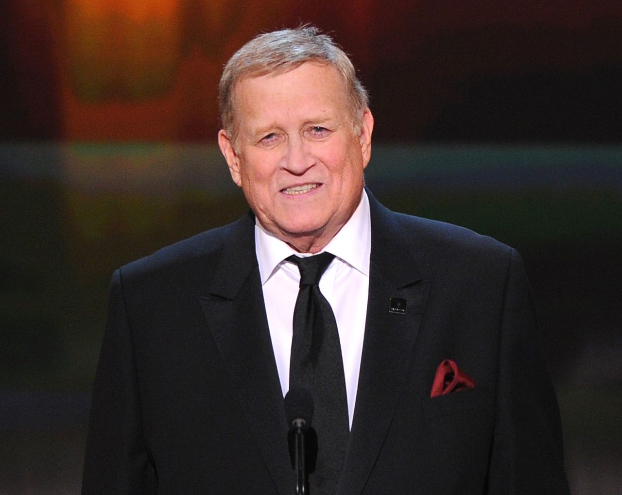 Screen Actors Guild President Ken Howard speaks at the 21st annual Screen Actors Guild Awards in Los Angeles on Jan. 25, 2015. Howard, who starred in 1970s series “The White Shadow” and has led the Screen Actors Guild for years died Wednesday at age 71.