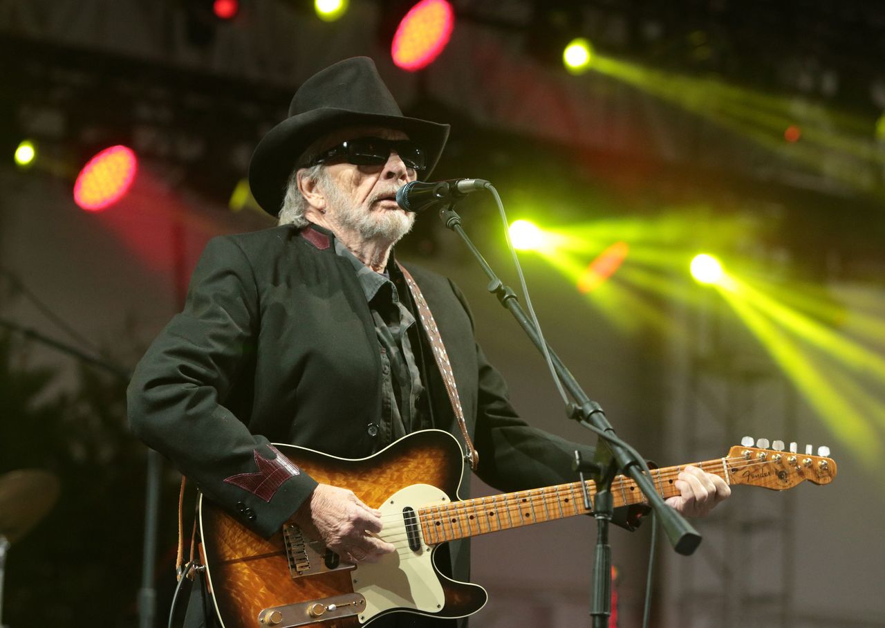 Singer-songwriter Merle Haggard performs at the 2015 Big Barrel Country Music Festival in Dover, Delaware.