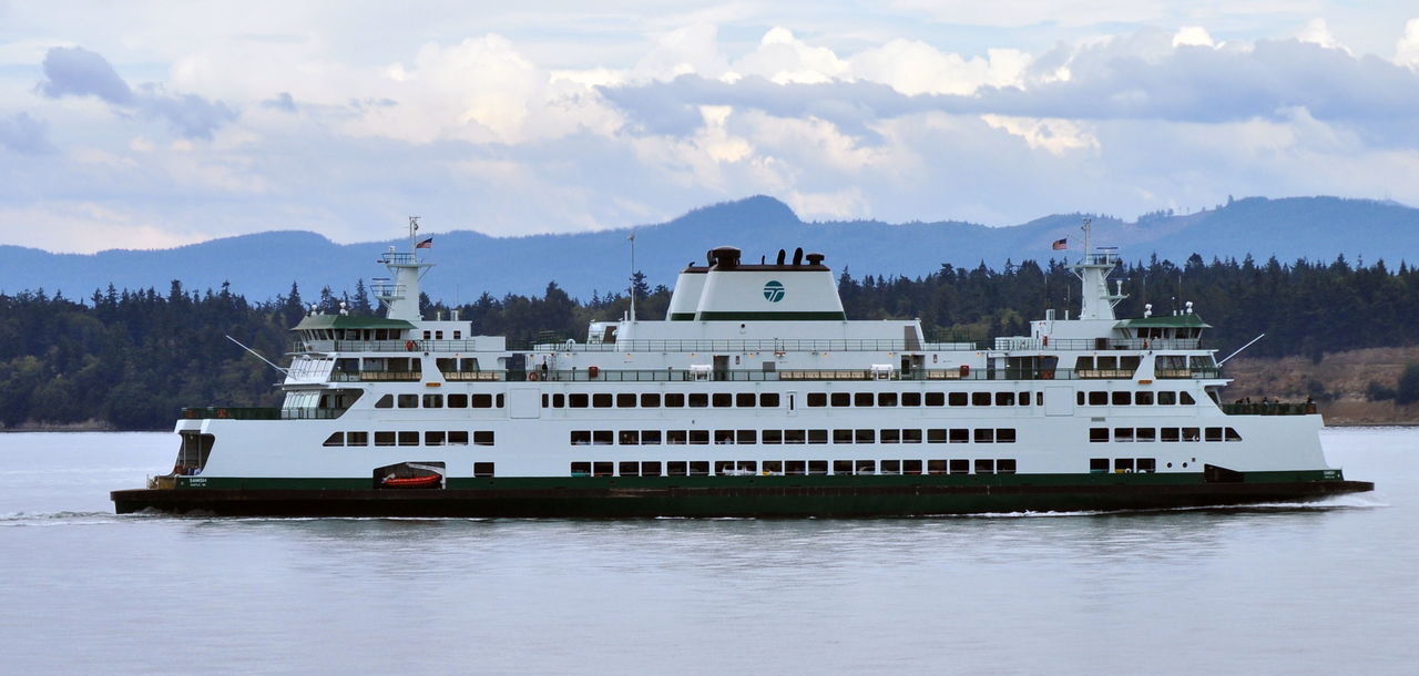 The MV Samish under way near Anacortes last summer.