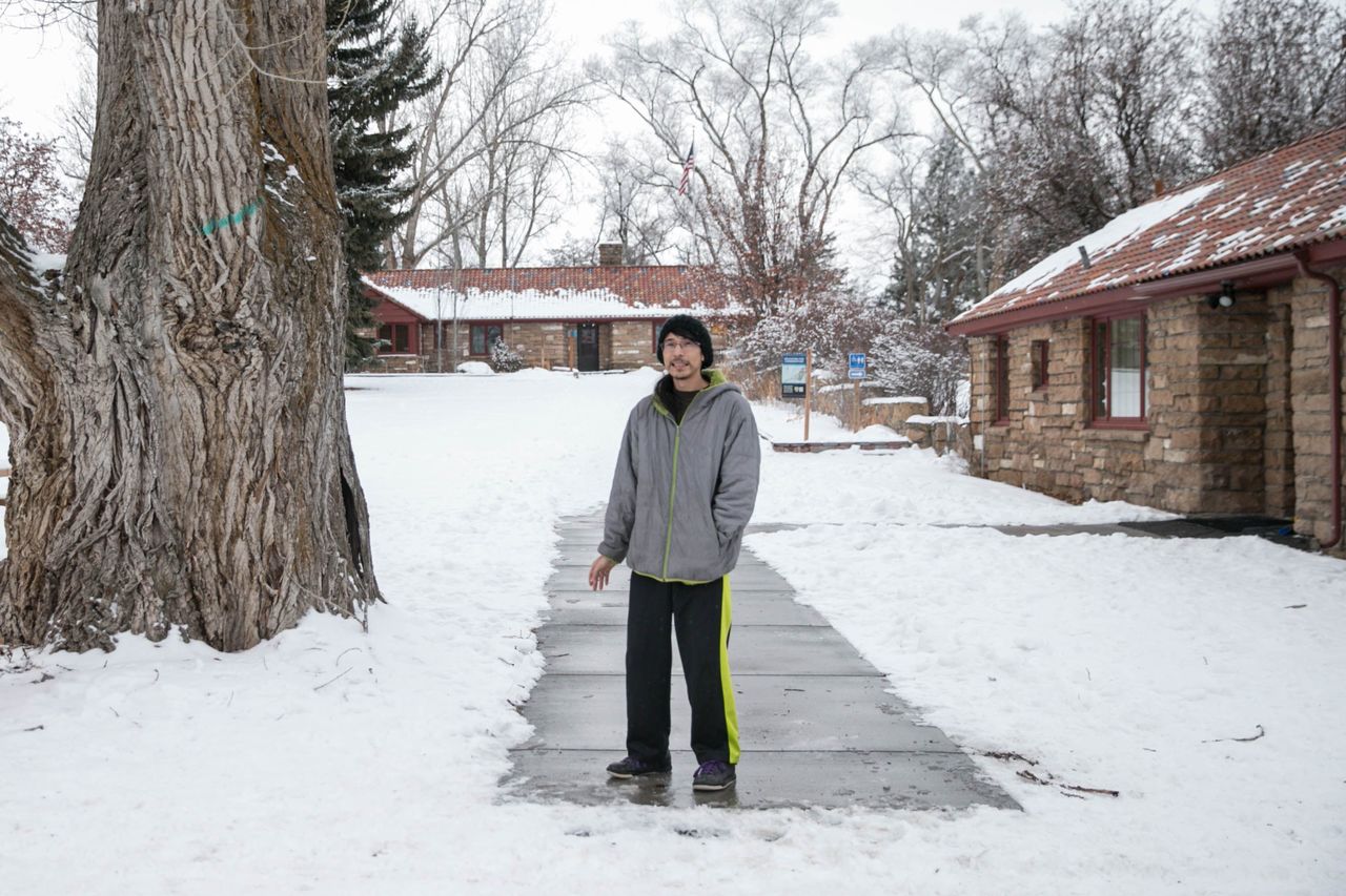 This Jan. 10 photo shows David Fry in Burns, Oregon. Fry was the last occupier of a federal wildlife refuge in Oregon to surrender to federal authorities. Before he left the Malheur National Wildlife Refuge, he launched into an incoherent tirade that was heard by thousands as he used a digital camera to send it out on the Internet.