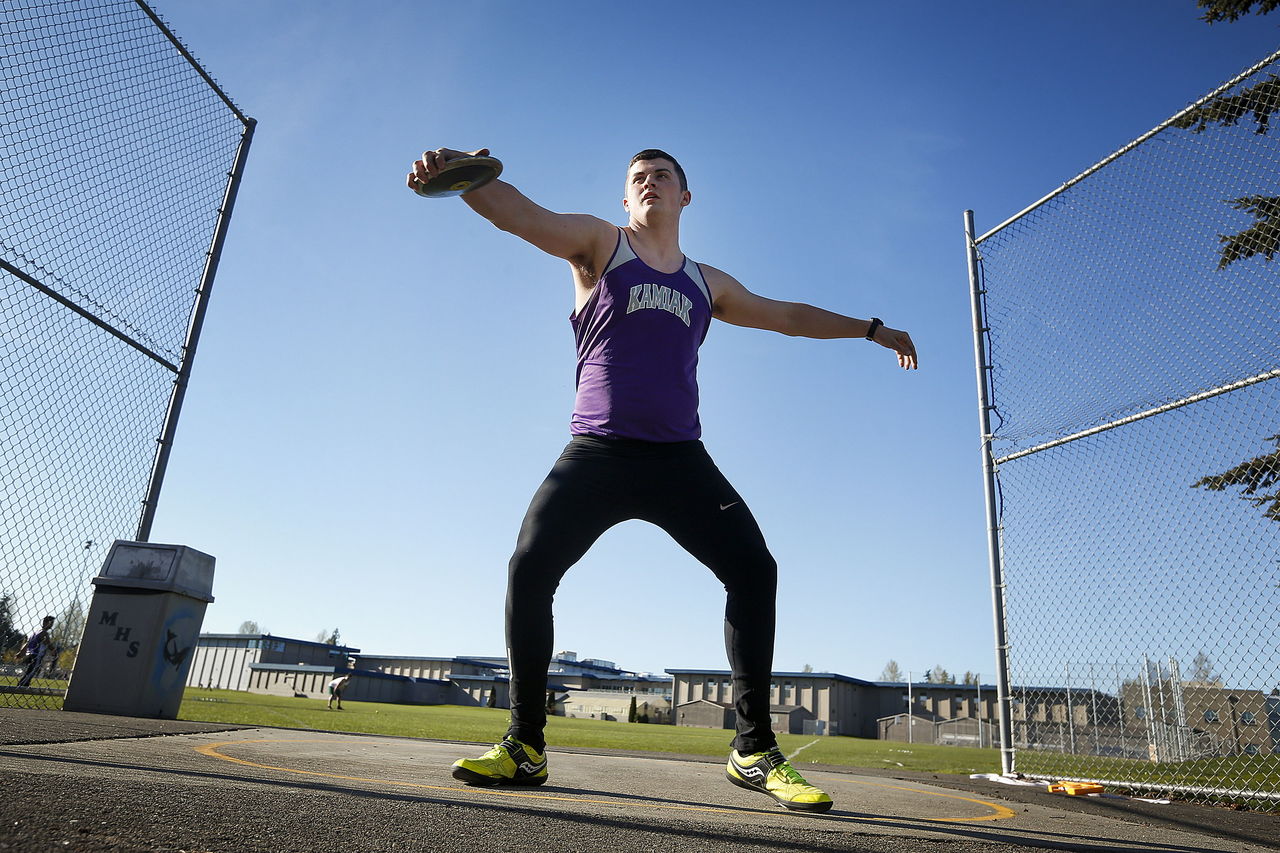 Kamiak’s Beard is best high school hammer thrower in state