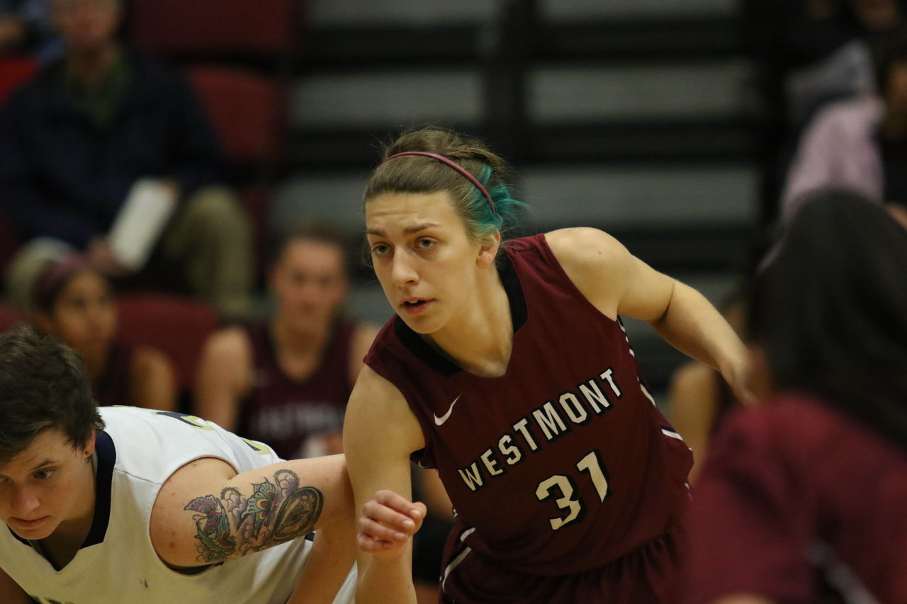 Karlie Storkson (31) averages 2.1 points and 13.8 minutes per game this season for the Westmont women’s basketball team. The Warriors are 24-3, with two games remaining in the regular season.