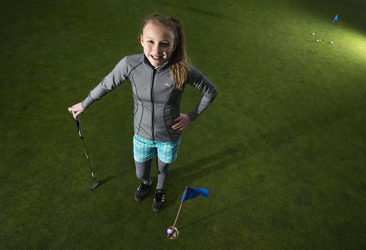 12-year-old Malia Schroeder of Arlington will compete in the national finals of the Drive, Chip and Putt Championships in April at Augusta National Golf Club in Augusta, Georgia.