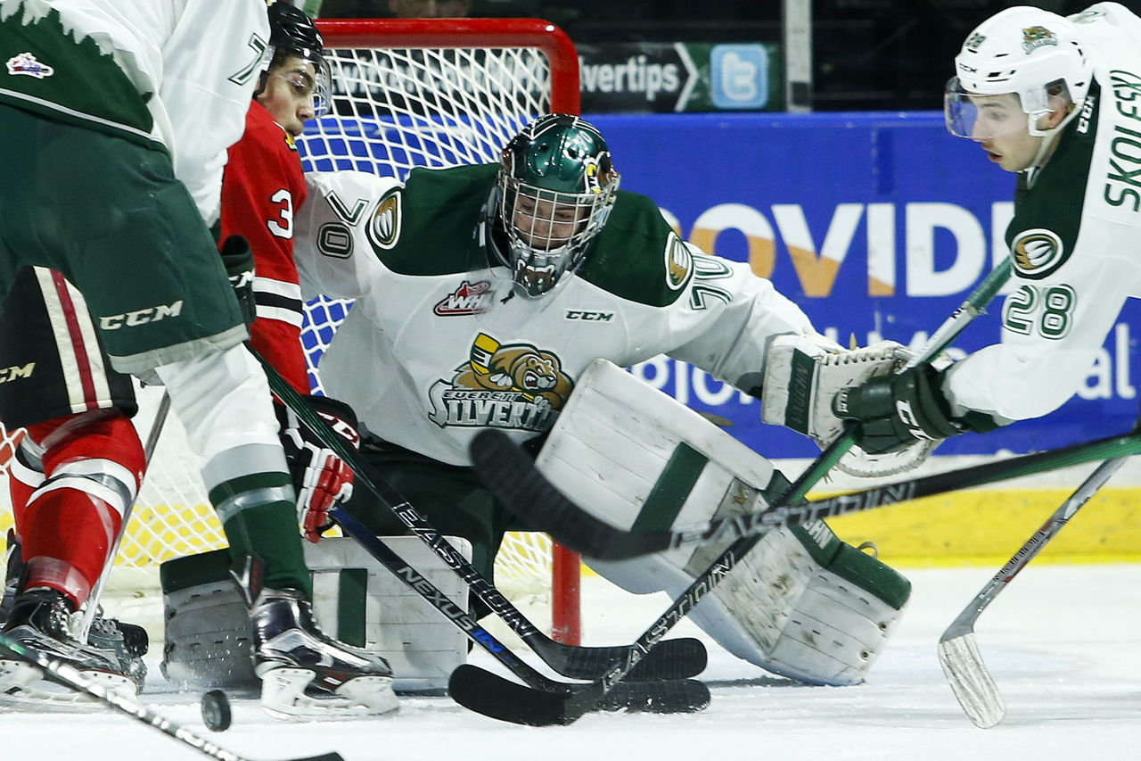The Silvertips have two players on their roster who have been drafted by NHL teams, and just one other player, goaltender Carter Hart, who is assured of being drafted in the future.