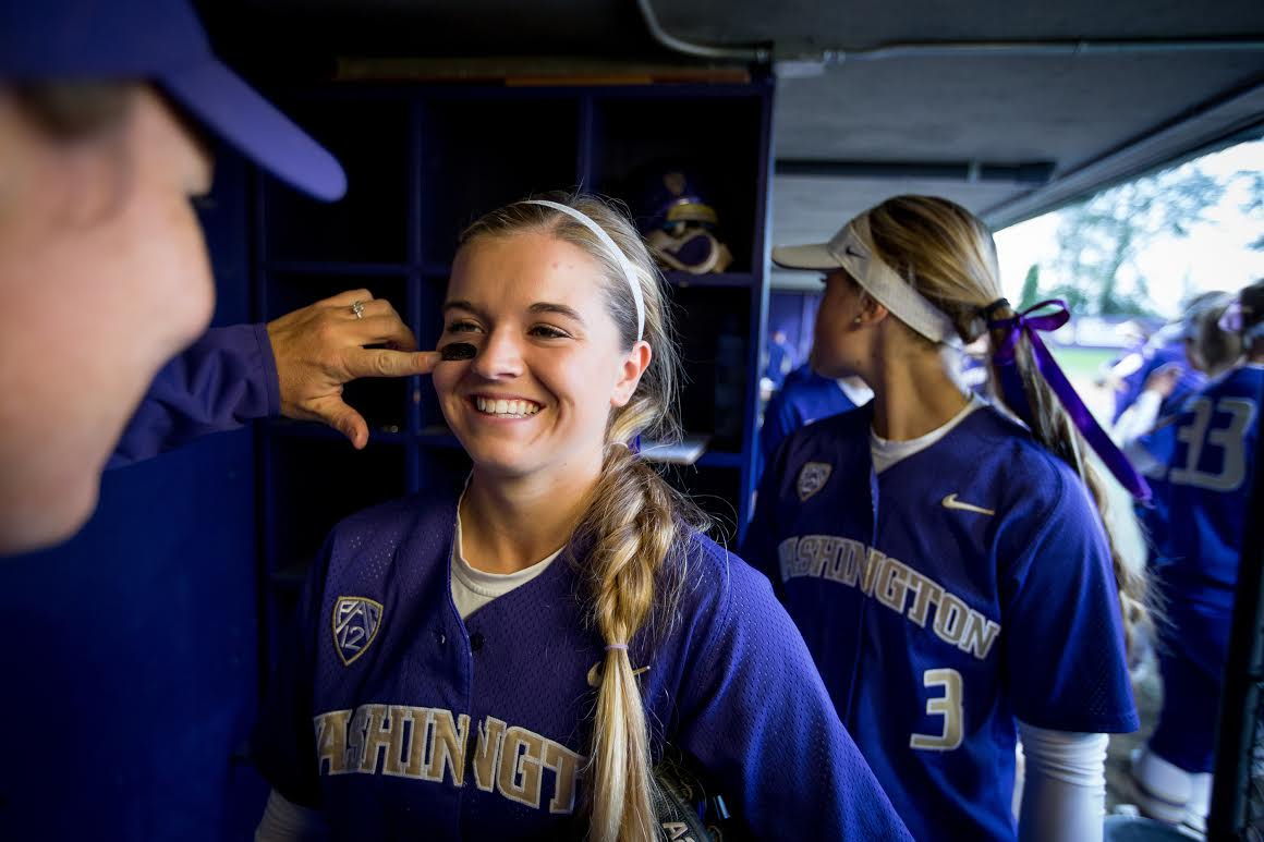 Washington softball player Trysten Melhart graduated from Snohomish High School in 2014.