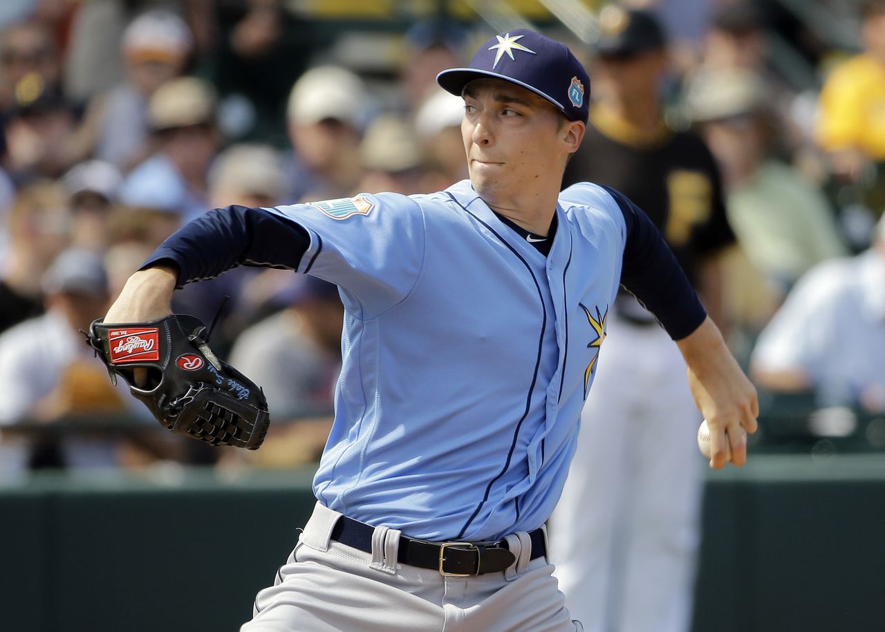 Shorewood alum Blake Snell, the top pitching prospect for the Tampa Bay Rays, combined to go 15-4 with a 1.41 ERA at three different minor league levels last season. Snell makes his major-league debut Saturday.