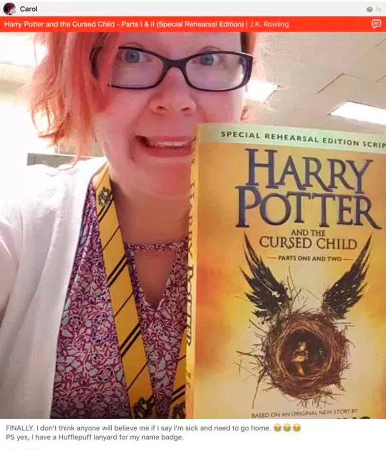 Carol, one of the Everett Public Library librarians, enjoys connecting with other readers via social media, such as her Instagram seen here.