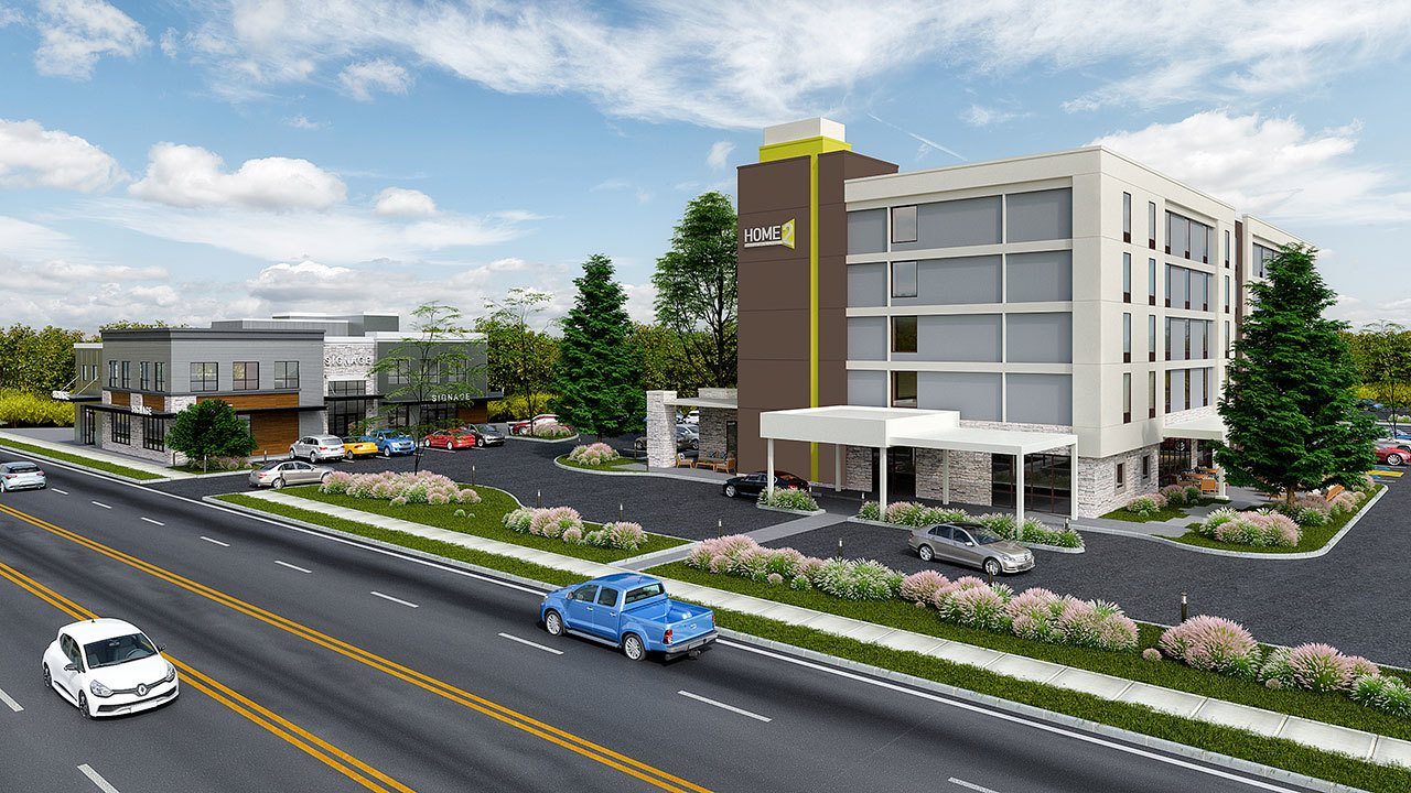 A $17 million, five-story hotel project is planned in Marysville across I-5 from Tulalip Resort Casino. The hotel is expected to be the tallest building in Marysville. (Contributed rendering)