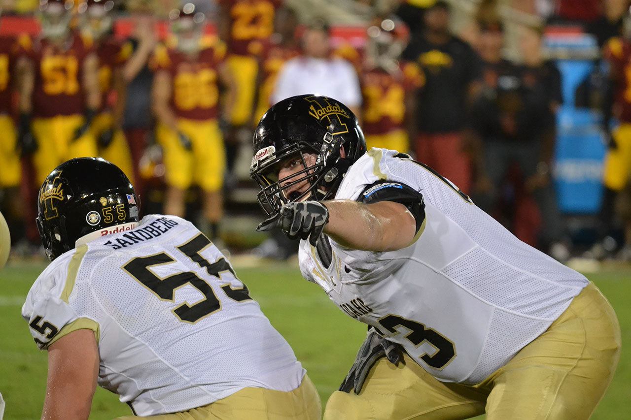 Idaho tackle Calvin White, a Marysville Pilchuck alum, rooted for Washington wghen he was growing up. (University of Idaho photo)