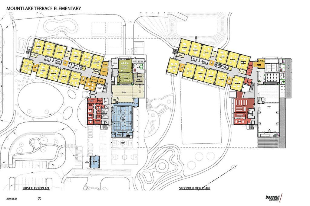 An architectural rendering of the new Mountlake Terrace Elementary school. Construction is expected to start in summer 2017. (Edmonds School District)
