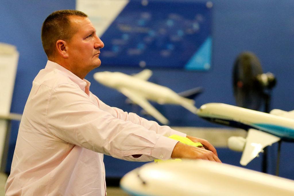 John Barnfather, strategic general manager for the Boeing 787.
 (Kevin Clark / The Herald)
