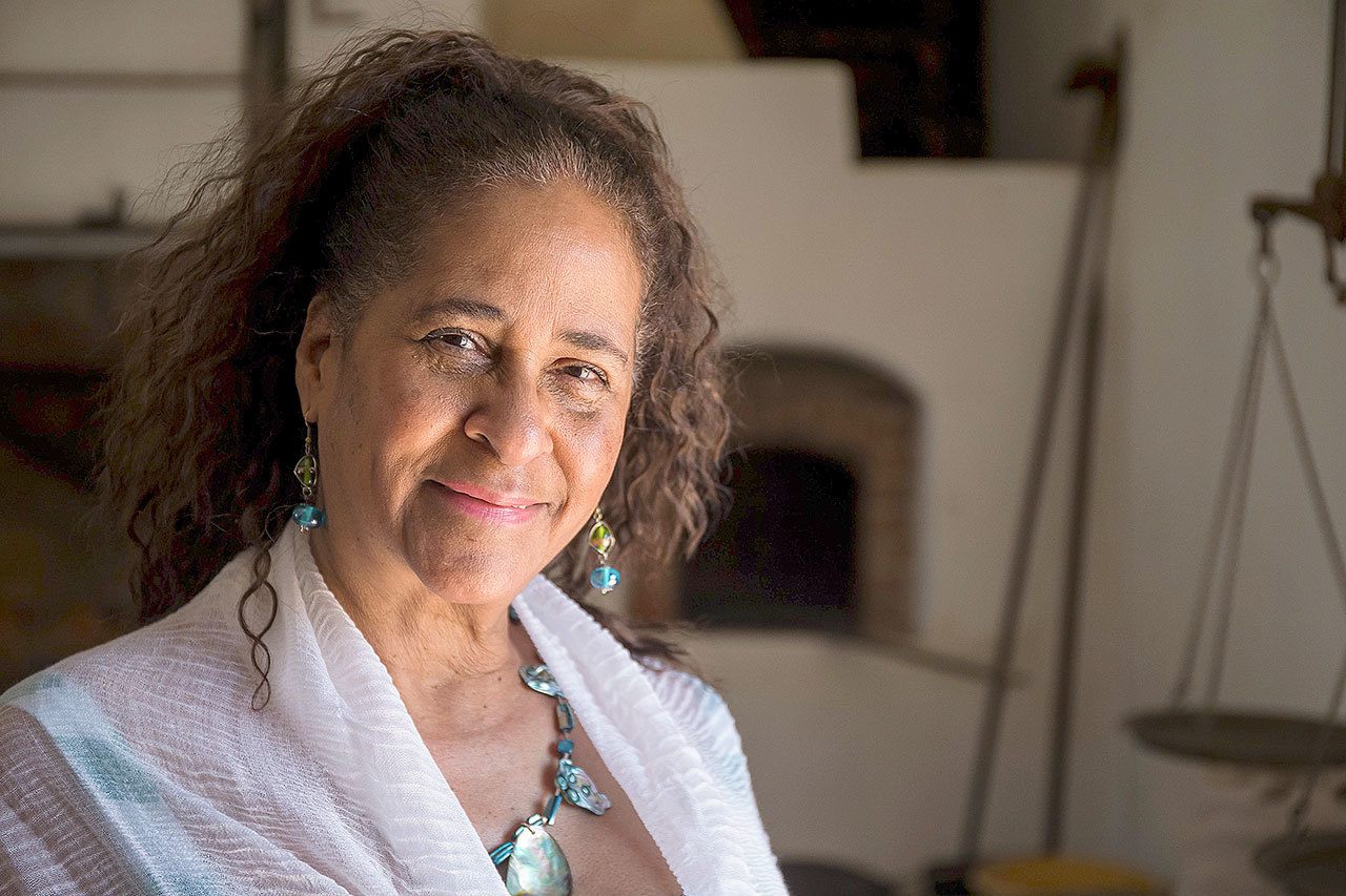 ZSun-nee Miller-Matema poses for a portrait at Mount Vernon, the plantation home of former U.S. President George Washington, in Alexandria, Virginia, in July. (AP Photo/Zach Gibson)