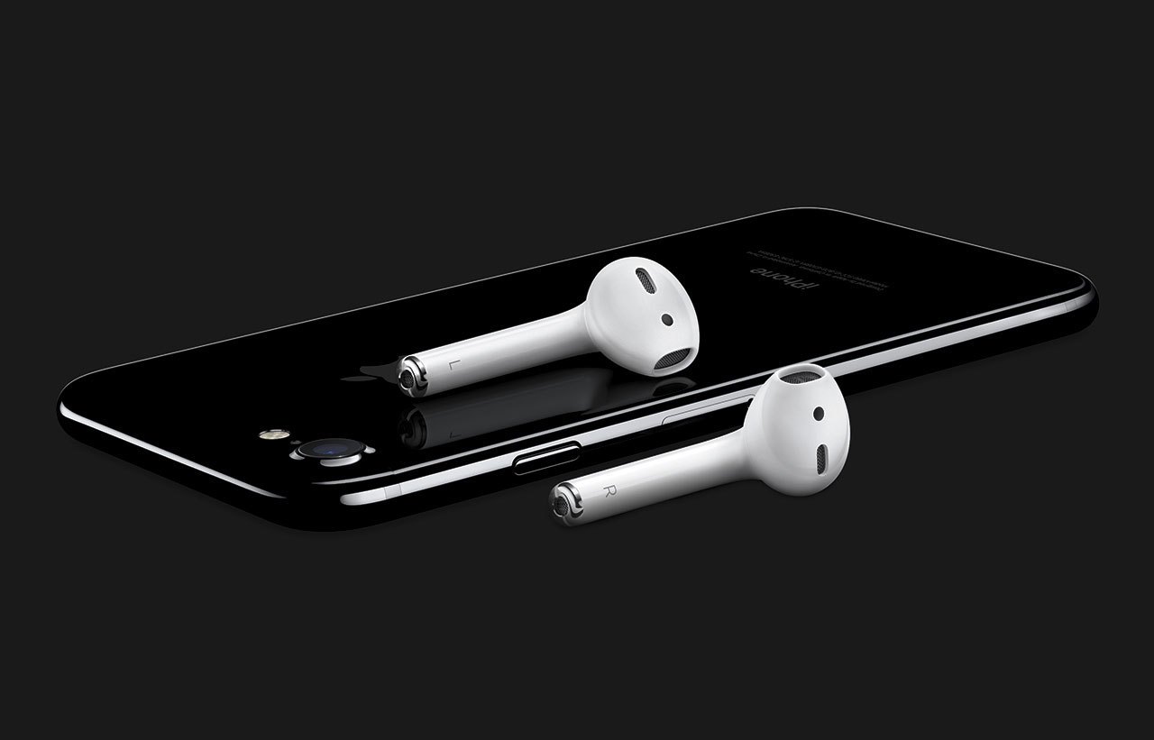 Apple’s iPhone 7 touts lots of new features, but few received as much derision as the lack of a headphone jack. Apple’s new phone will be without an auxiliary input and will instead offer AirPods. (Apple photo)