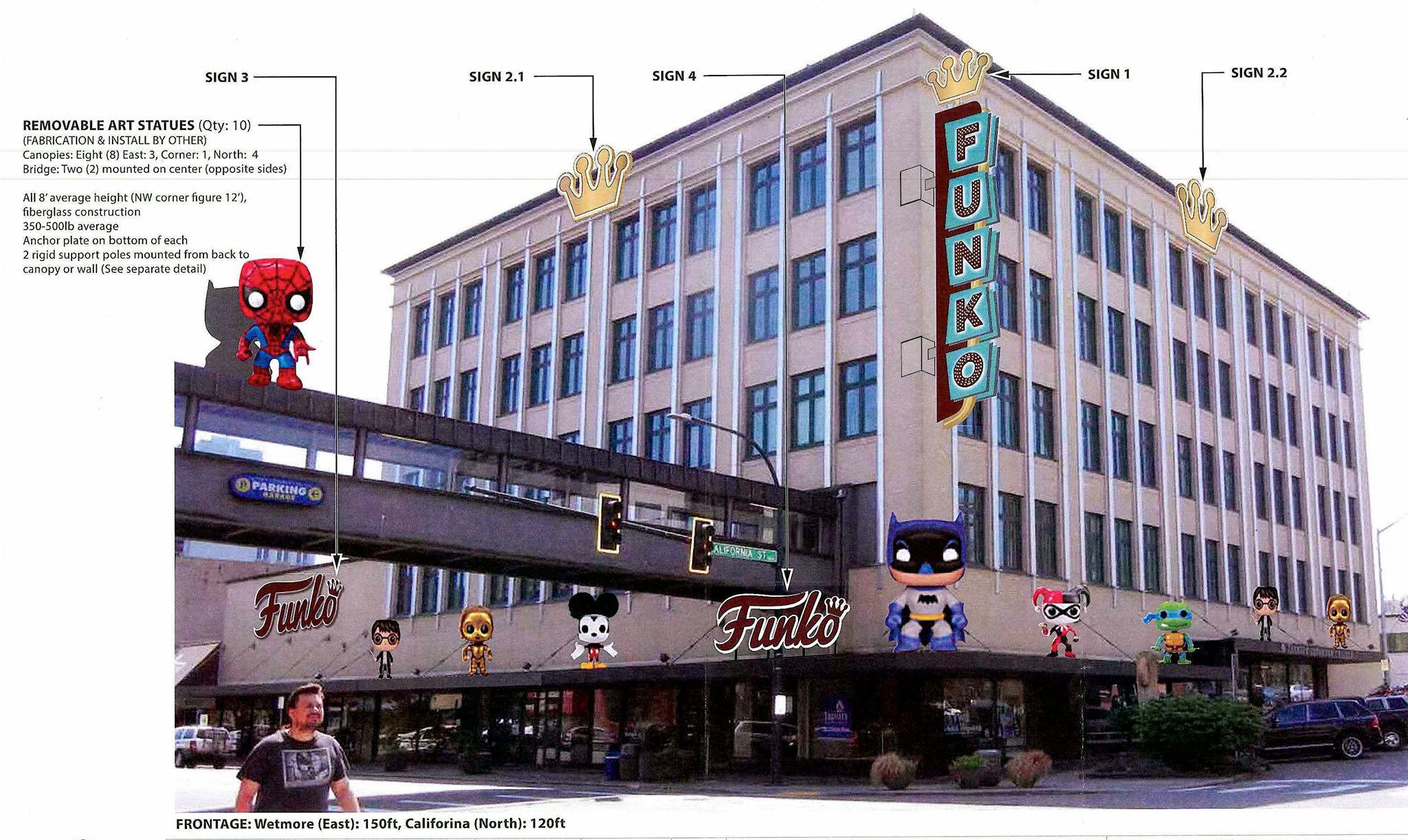 Funko, a maker of popular culture toys and merchandise, is planning to move into downtown Everett.