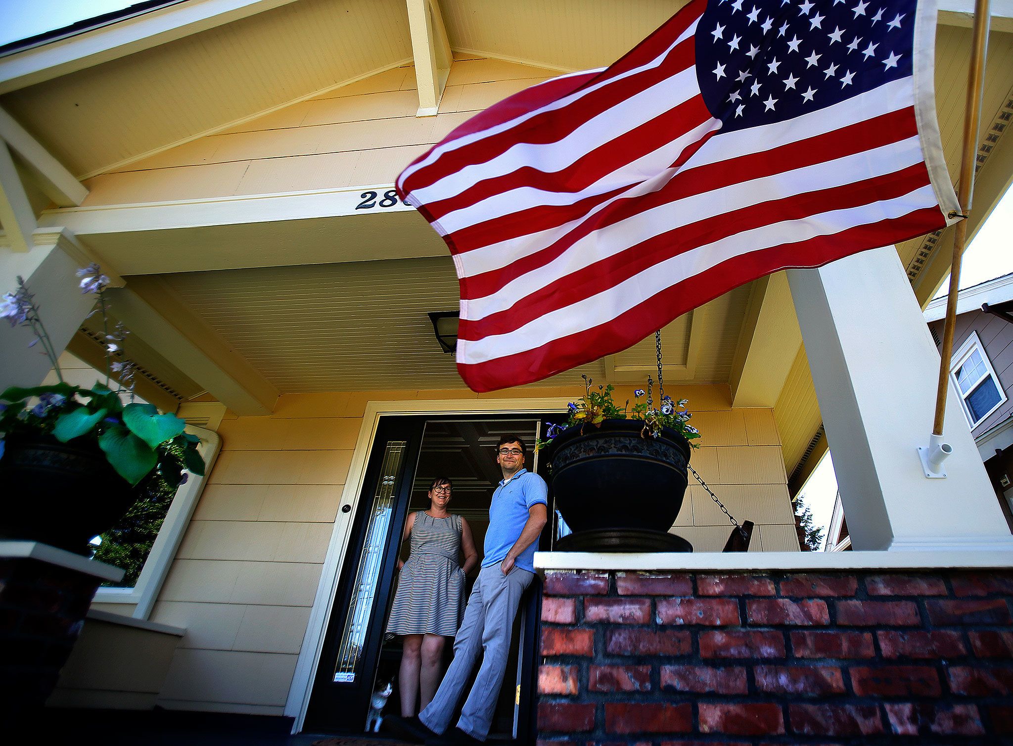 Matt and Kristen Keenan have done some serious work on their house in north Everett. (Dan Bates / The Herald)