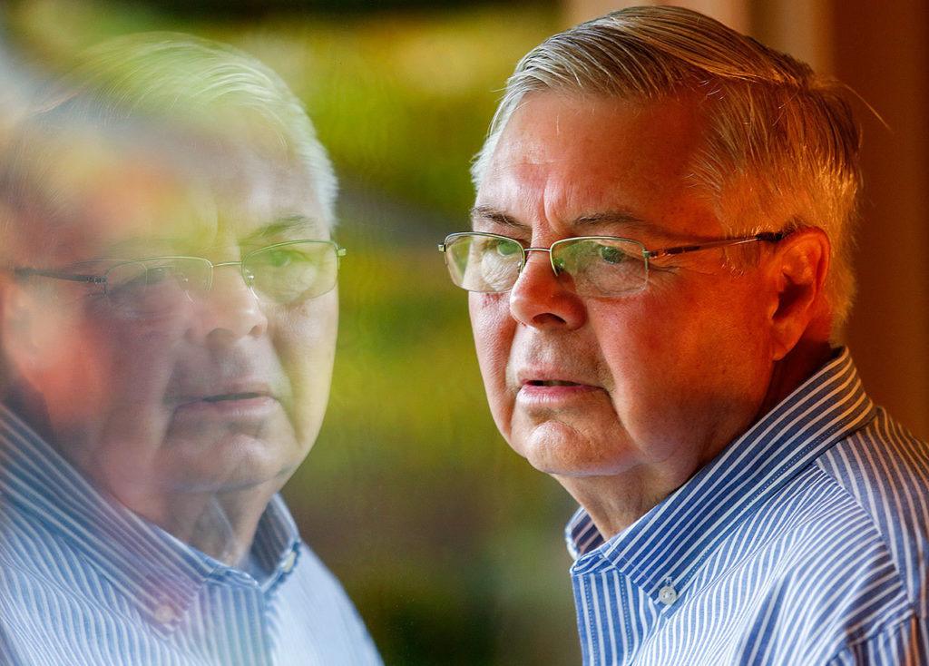 With a lifetime of experience in education, children’s commission co-chairman Chris Hoiby is able to reflect on challenges facing children today. (Dan Bates / The Herald)
