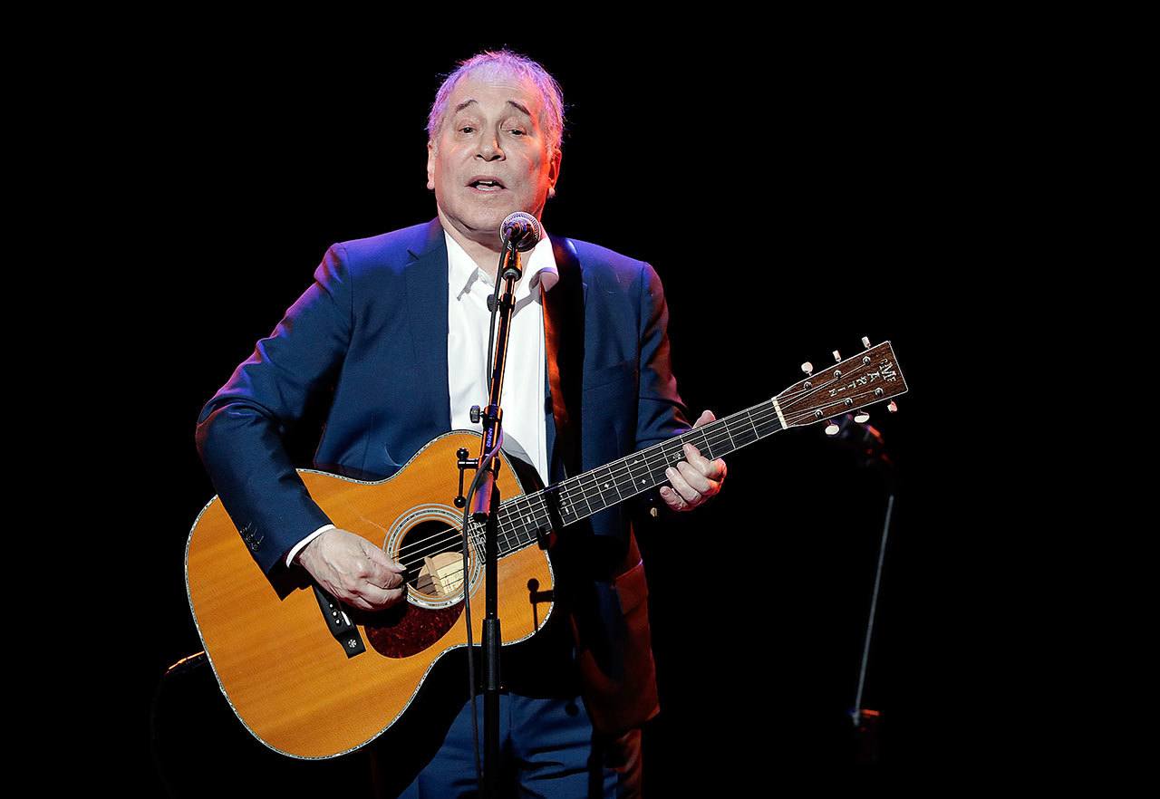 Musician Paul Simon performs during the Global Citizen Festival, Thursday, Sept. 22, 2016, in New York. (AP Photo/Julie Jacobson)