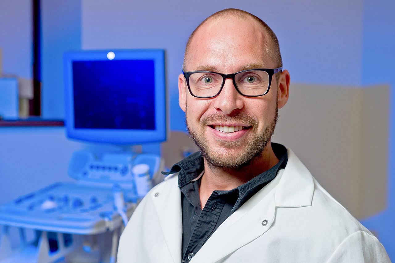 Jaume Padilla, researcher in the Department of Nutrition and Exercise Physiology at the University of Missouri, has found that fidgeting is good for our circulation. (Justin Kelley/MU Health Care/Tribune News Service)