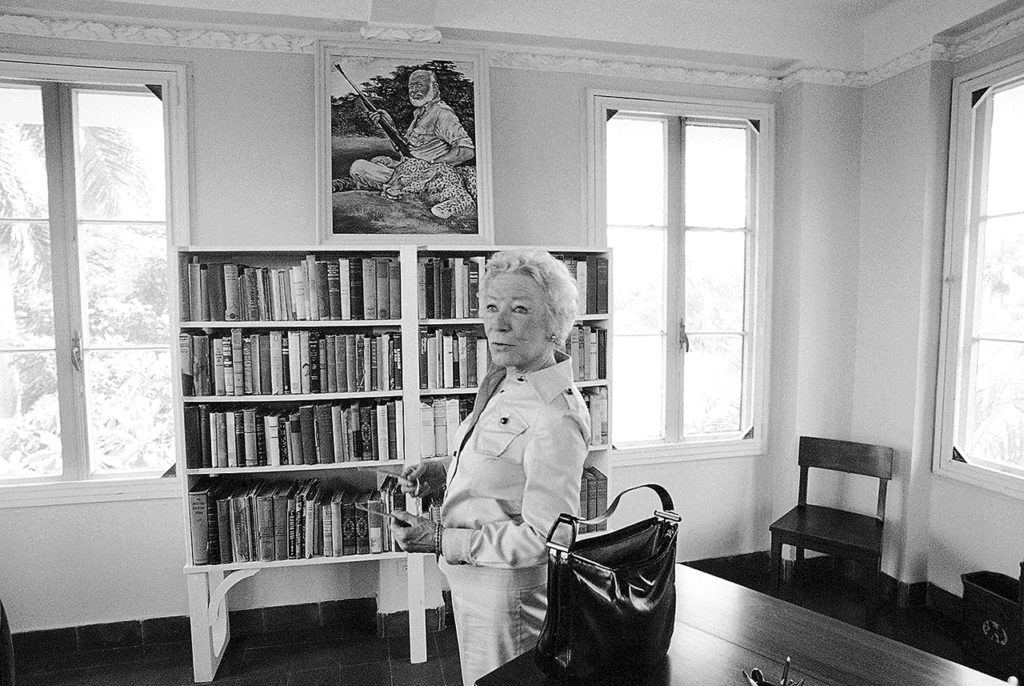 In this July 14, 1977, photo, Mary Hemingway, widow of author Ernest Hemingway, tours the house they lived in during their stay in Cuba. (AP Photo/Charles Tasnadi, File)
