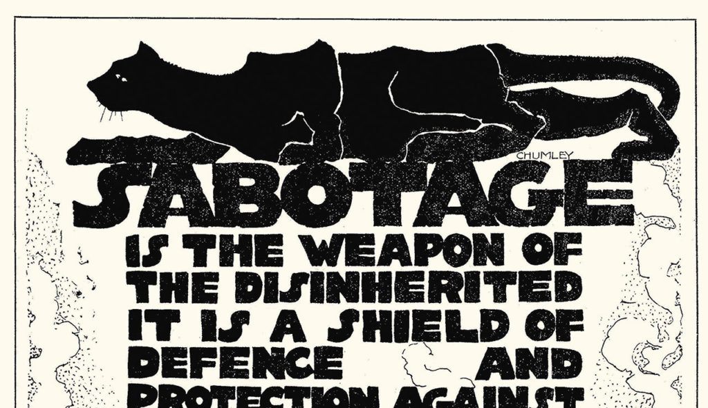 Wobblies frequented picket lines and street corners, taunting the industrial elite and wooing the working class. They stoked the fears of Everett’s leaders with the unsettling image of a spooky black cat. (Photo courtesy of the Everett Public Library)
