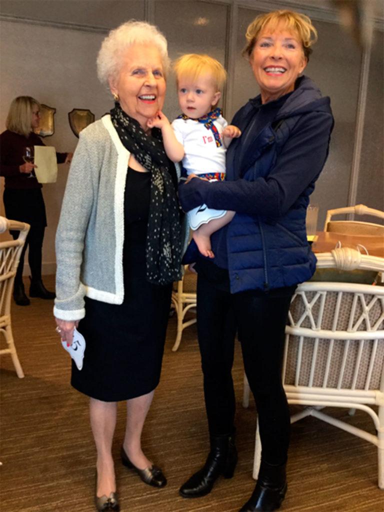 Three generations walked the runway as Mary Jane Miller, Lawson Black and Susie Black served as volunteer models at Guild C of Providence General Children’s Association’s “Fashion with Compassion” fundraiser Sept. 29 at the Everett Golf & Country Club. (Contributed photo)

