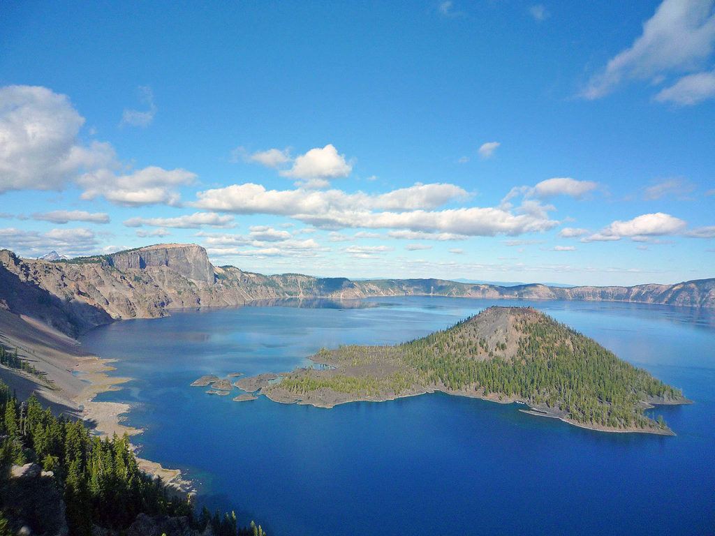 Wizard Island in Crater Lake National Park. (National Park Service)
