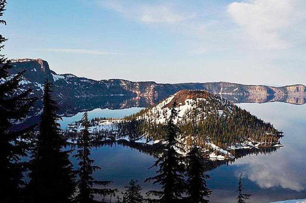 Wizard Island in Crater Lake National Park. (National Park Service)
