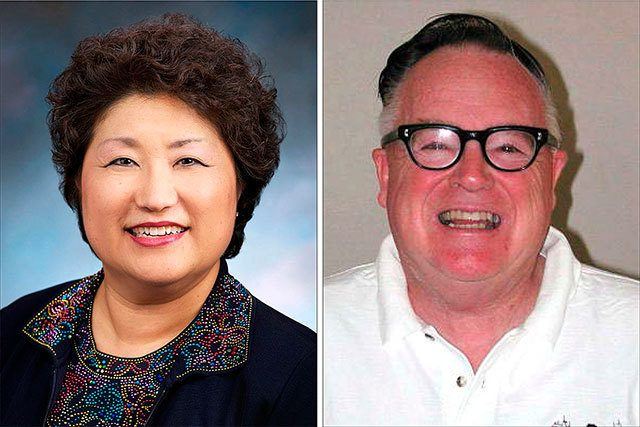 Cindy Ryu (left) and Alvin Rutledge