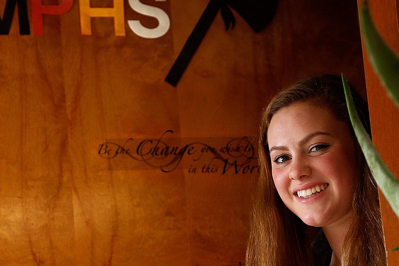 Super Kid Abby Magee, a Marysville Pilchuck senior, is known as a star student, a leader and an athlete. (Dan Bates / The Herald)