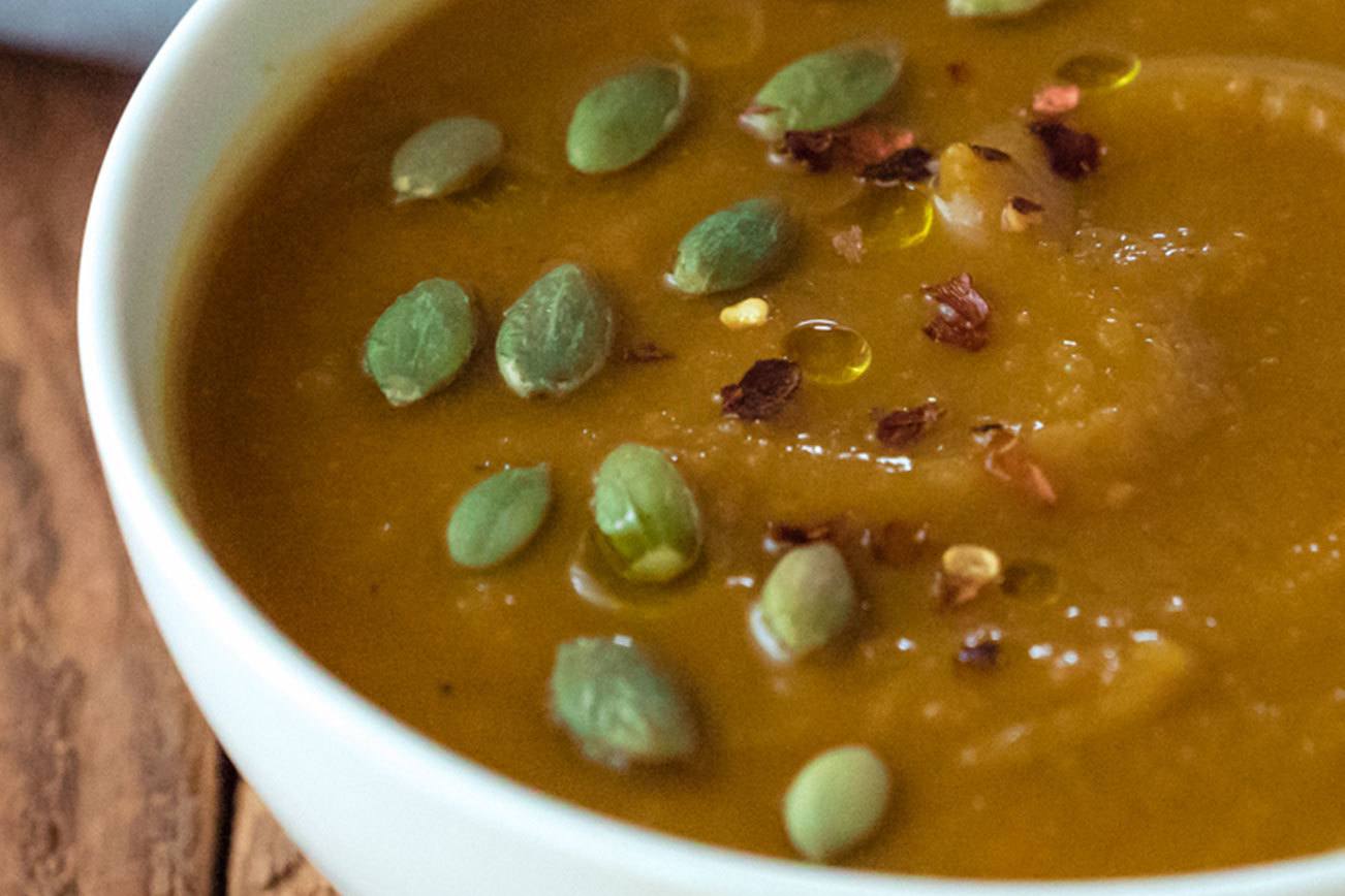 Roasted pumpkin soup. (Rose McAvoy)
