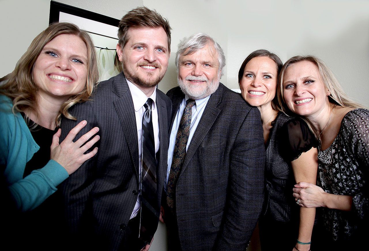 Marysville firm Neeleman Law Group includes the senior counsel Thomas Neeleman (center) and four of his children (from left) Emilee Neeleman Morzelewski, Ben Neeleman, Angie Neeleman and Jennifer Neeleman.