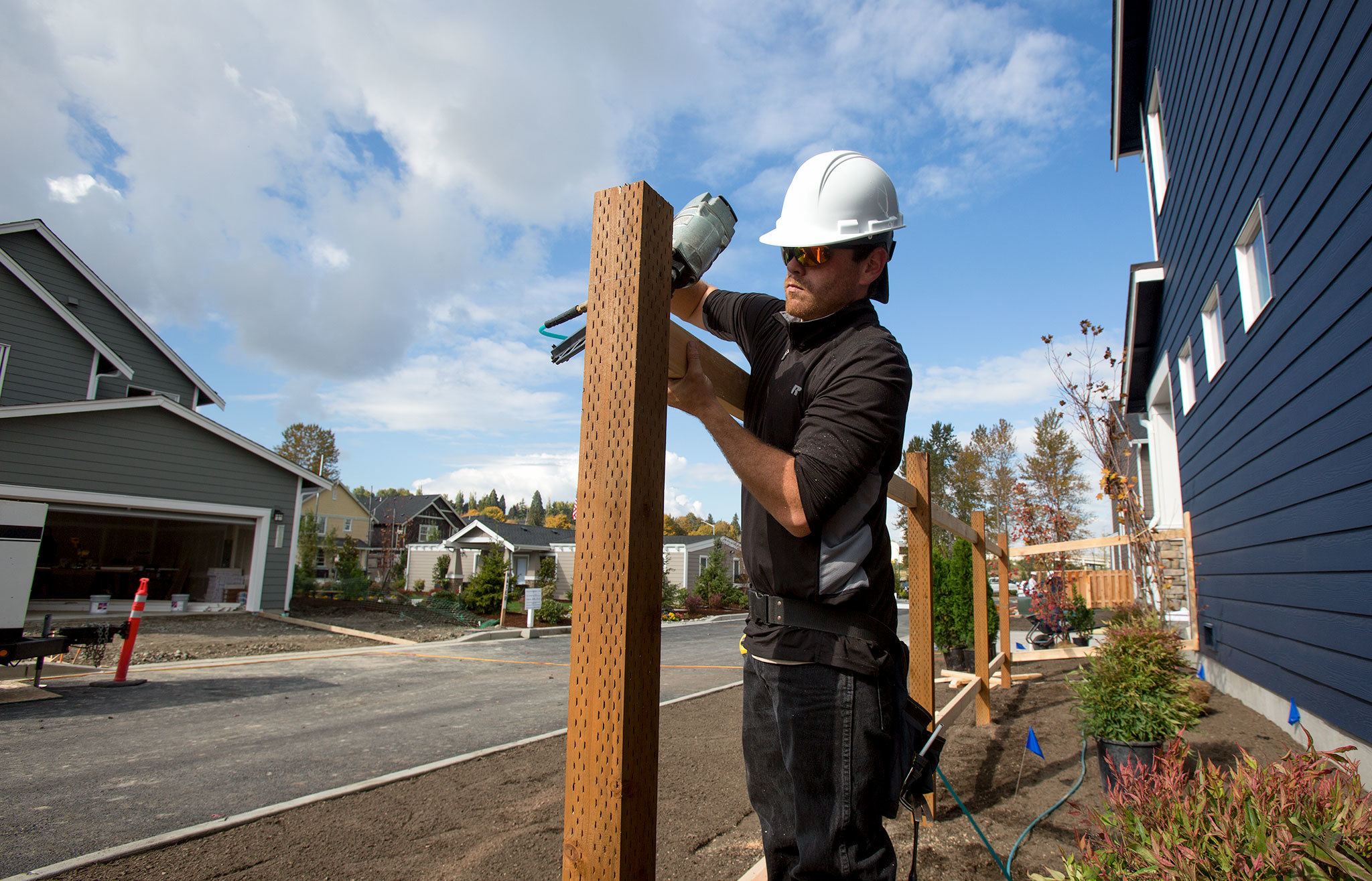 Homes being built in massive Riverfront development in Everett