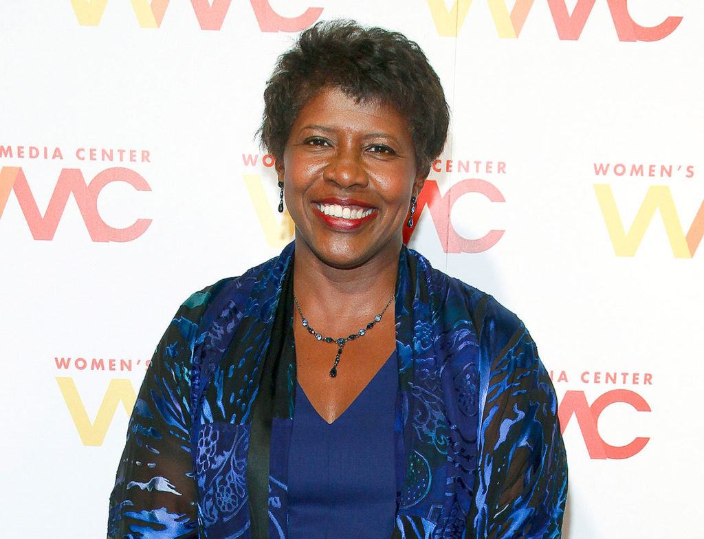 In this Nov. 5, 2015, photo, “NewsHour” co-anchor Gwen Ifill attends The Women’s Media Center 2015 Women’s Media Awards in New York. (Photo by Andy Kropa/Invision/AP, File)
