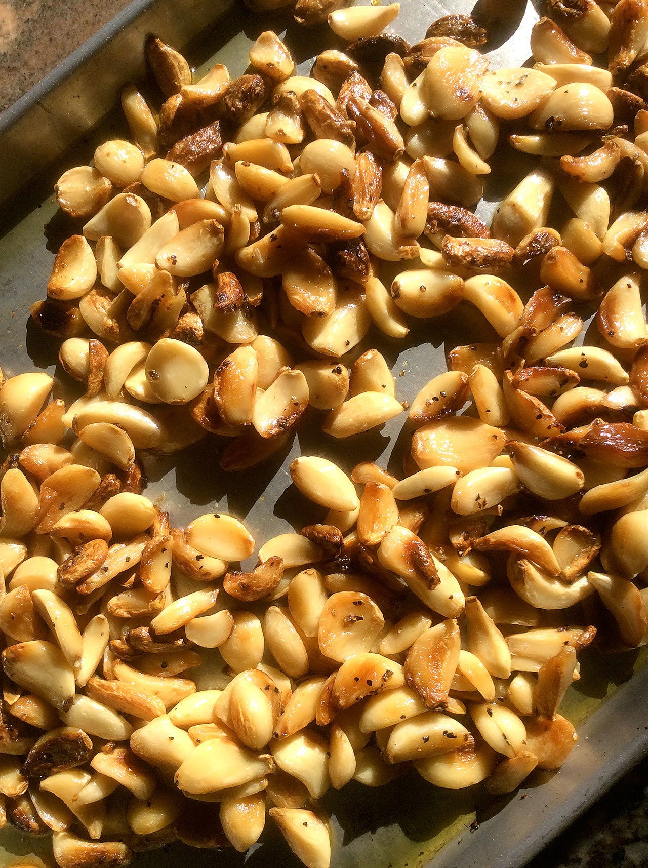 When baked at a moderate temperature for a minimal amount of time, fresh garlic becomes relatively tame and richly delicious. With bags of cloves now easily obtainable from the supermarket, consider roasting a large batch for the freezer to have on hand as a savory ingredient in dishes ranging from mashed potatoes to stir-frys and vegetable sautes. (Jan Roberts-Dominguez)
