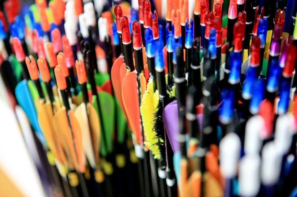 Arrows available for sale at Nock Point Center in Mountlake Terrace on October 12, 2016. (Kevin Clark / The Herald)
