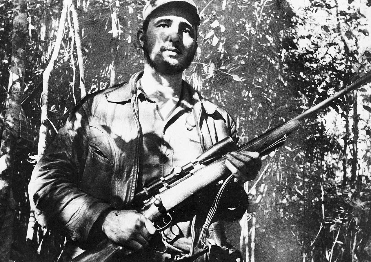 Cuba’s leader Fidel Castro is shown here in an unknown location in Cuba on Feb. 26, 1957. Castro, who led a rebel army to improbable victory in Cuba, embraced Soviet-style communism and defied the power of 10 U.S. presidents during his half century rule, has died at age 90. The bearded revolutionary, who survived a crippling U.S. trade embargo as well as dozens, possibly hundreds, of assassination plots, died eight years after ill health forced him to formally hand power over to his younger brother Raul, who announced his death late Friday, Nov. 25, on state television. (AP Photo, File)