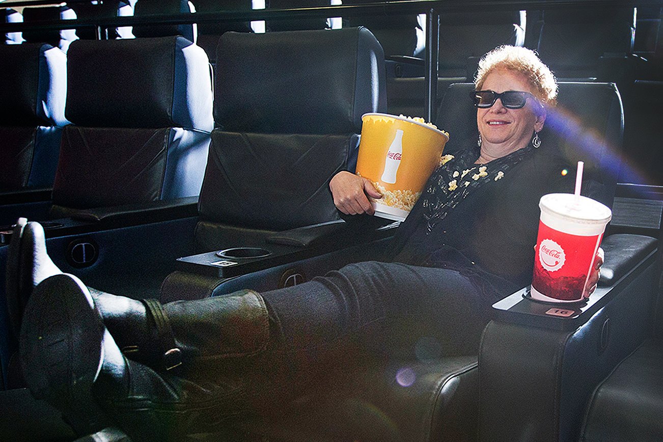 Kickin’ back in the new seats at the Regal Alderwood theater
