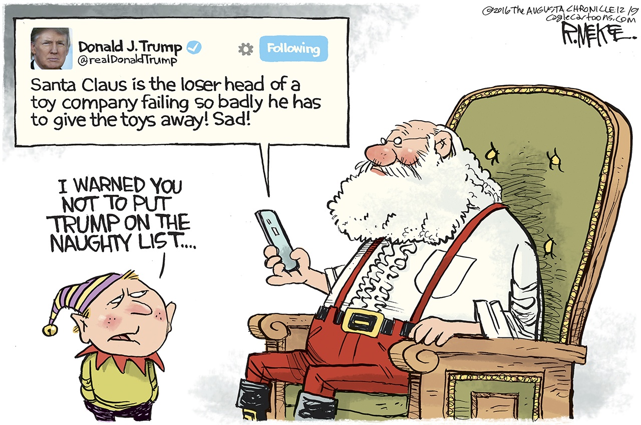 Editorial cartoons for Sunday, Dec. 11