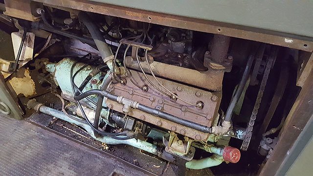 The Cadillac engine once used for the Stuart tank was repurposed for the LVT-3 Bushmaster amphibious assault vehicle. (Flying Heritage Museum photo)