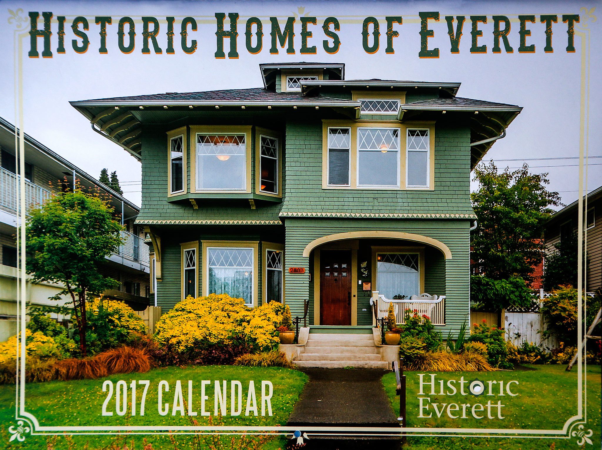 Historic Everett’s 12th annual calendar features the city’s early 20th century homes. Proceeds from sales of the 2017 calendar will support the nonprofit’s educational programs and preservation efforts.