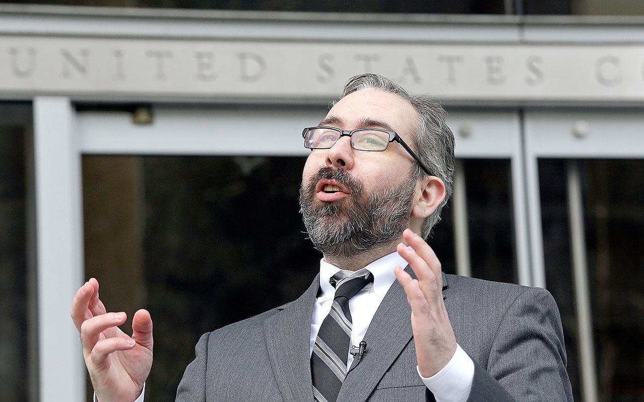 Democratic presidential elector Bret Chiafalo. (AP Photo/Elaine Thompson)
