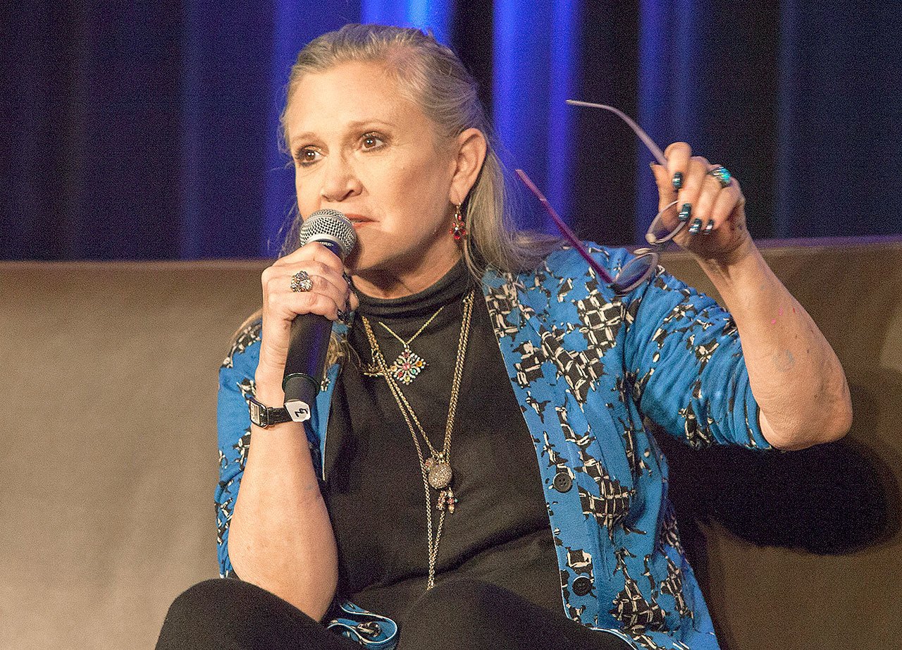 Carrie Fisher during Wizard World Chicago Comic-Con in August. (Photo by Barry Brecheisen/Invision/AP)