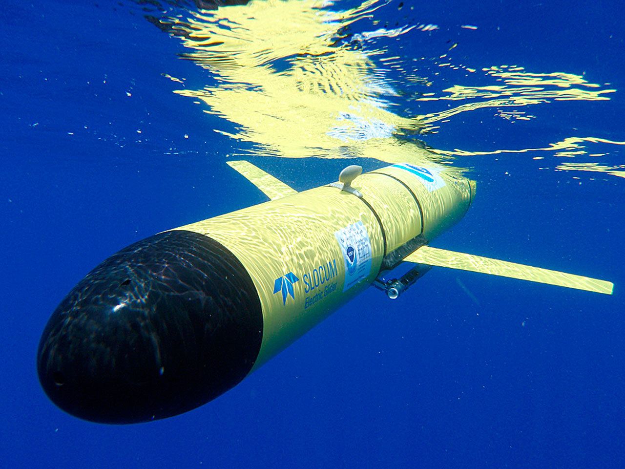 The U.S. Navy uses underwater drones to help assess water conditions. (Noaa.gov)