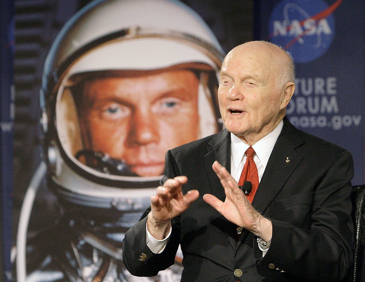 Former astronaut and U.S. Sen. John Glenn in 2012. (AP Photo/Jay LaPrete, File)