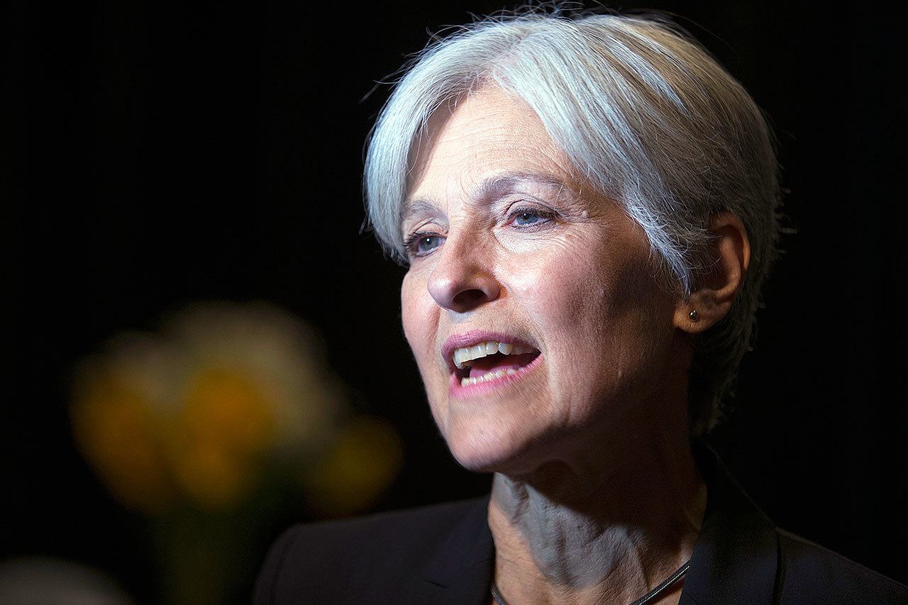 Green party presidential candidate Jill Stein meets supporters during a campaign stop in Oakland, California, on Oct. 6. (AP Photo/Ross Cameron)