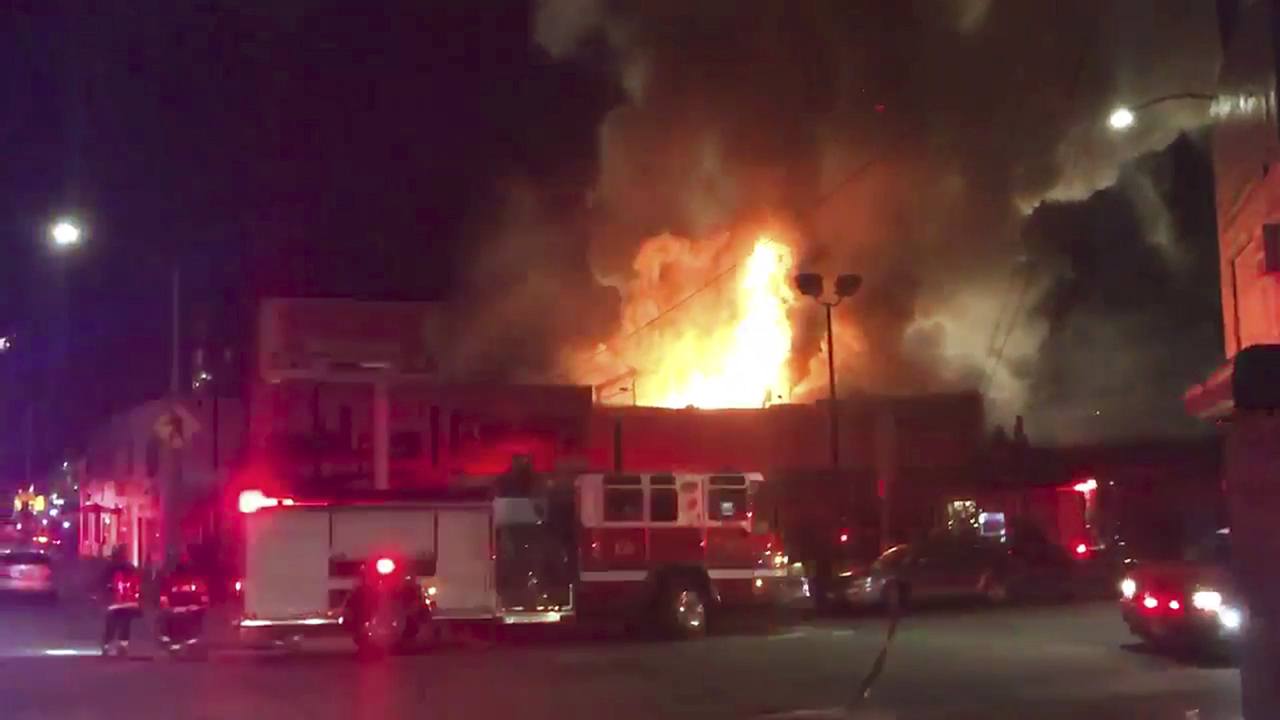 This photo shows inside the burned warehouse after the deadly fire that broke out on Dec. 2, in Oakland, California. (City of Oakland via AP)