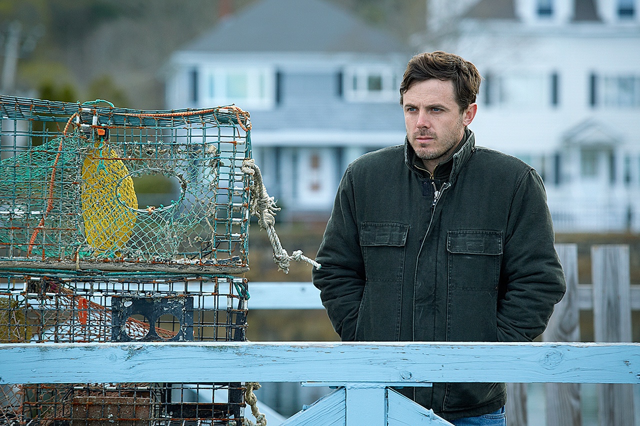 Casey Affleck in a scene from “Manchester By The Sea,” which has been named best film by the National Board of Review. (Claire Folger/Roadside Attractions and Amazon Studios via AP)