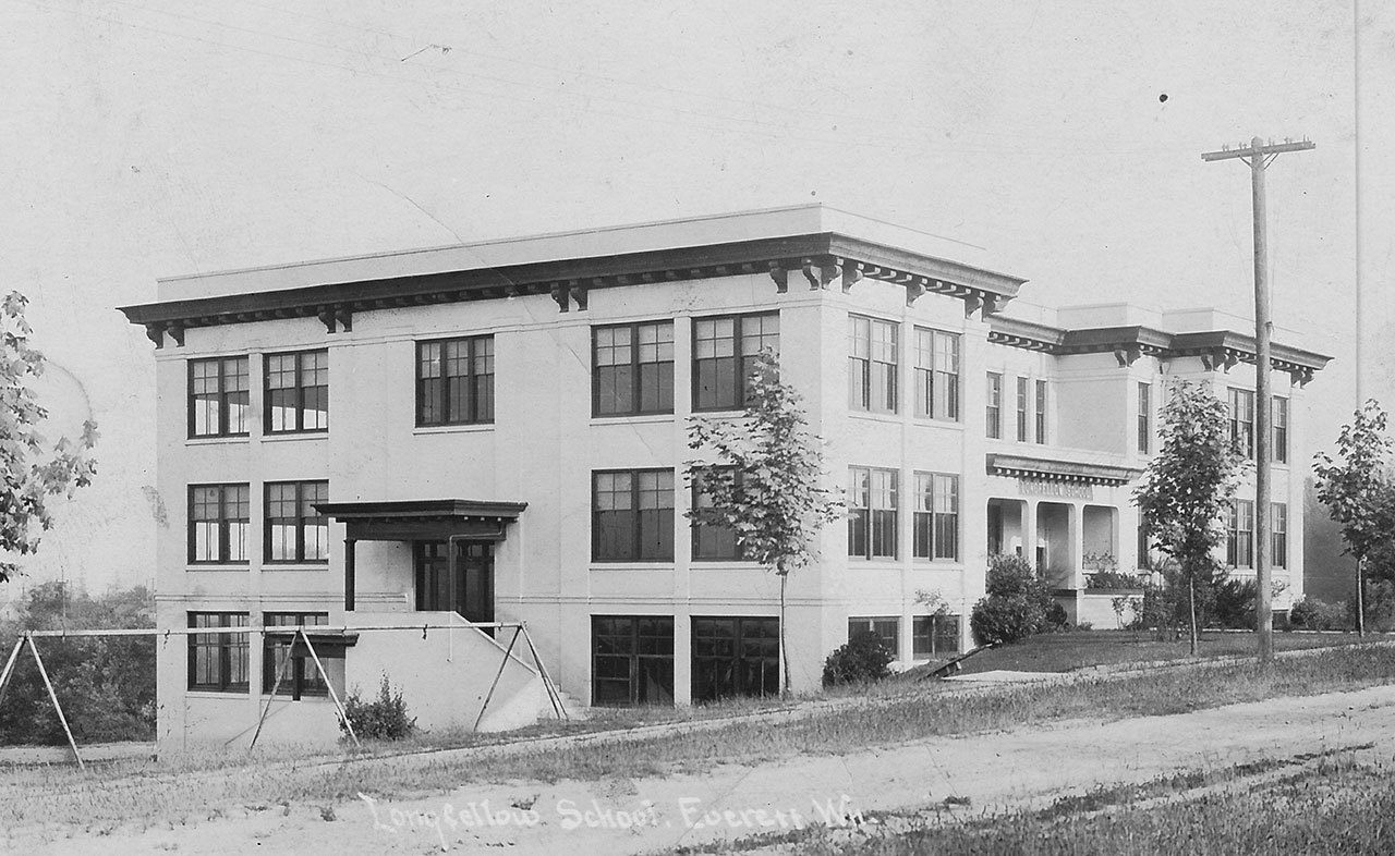 The historic Longfellow School at 3715 Oakes Ave was built in 1911.