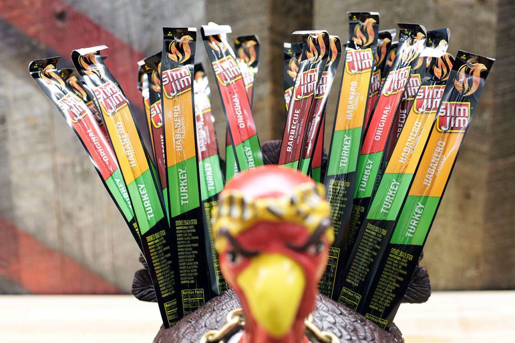 Slim Jim turkey sticks are part of Conagra’s move to broaden its product line.
